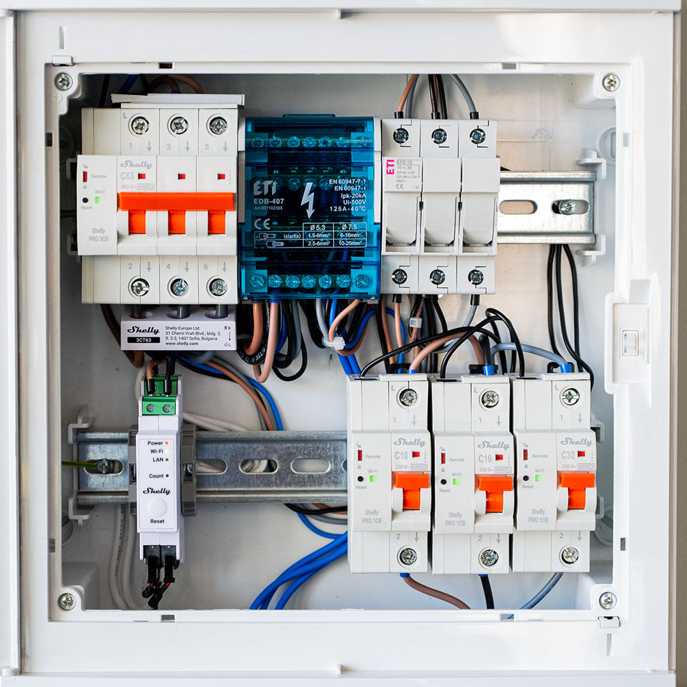 Shelly Pro 1CB C10 disjoncteur connecté 10A rail DIN