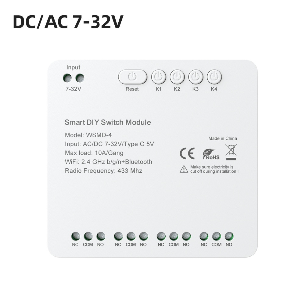 Avatto WSMD module relais WiFi 4 canaux Tuya