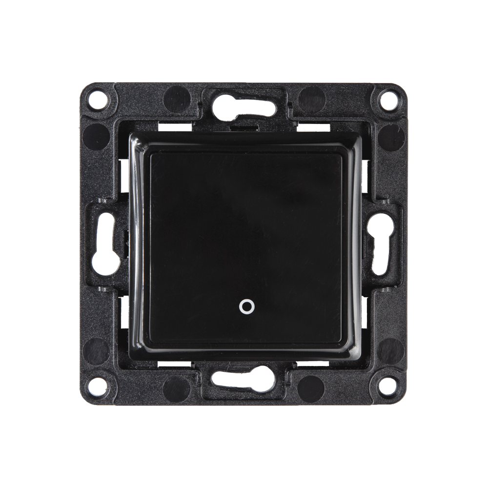 Shelly Wall Switch Interrupteur mural 1 bouton noir pour relais