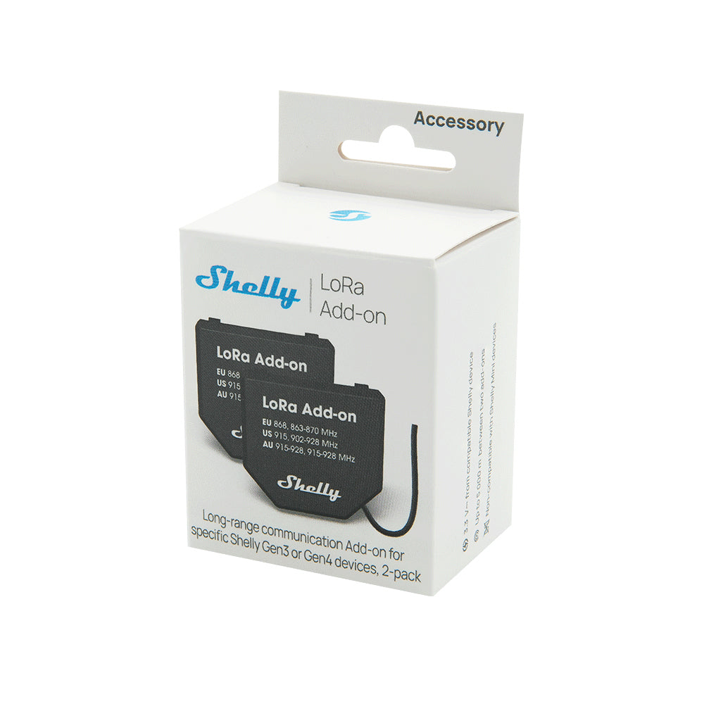 Shelly LoRa Add-on module pack de 2 portée longue