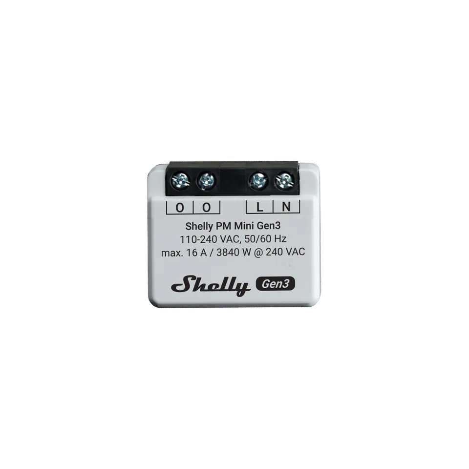Shelly PM Mini Gen3 wattmètre Wi-Fi mesure seule