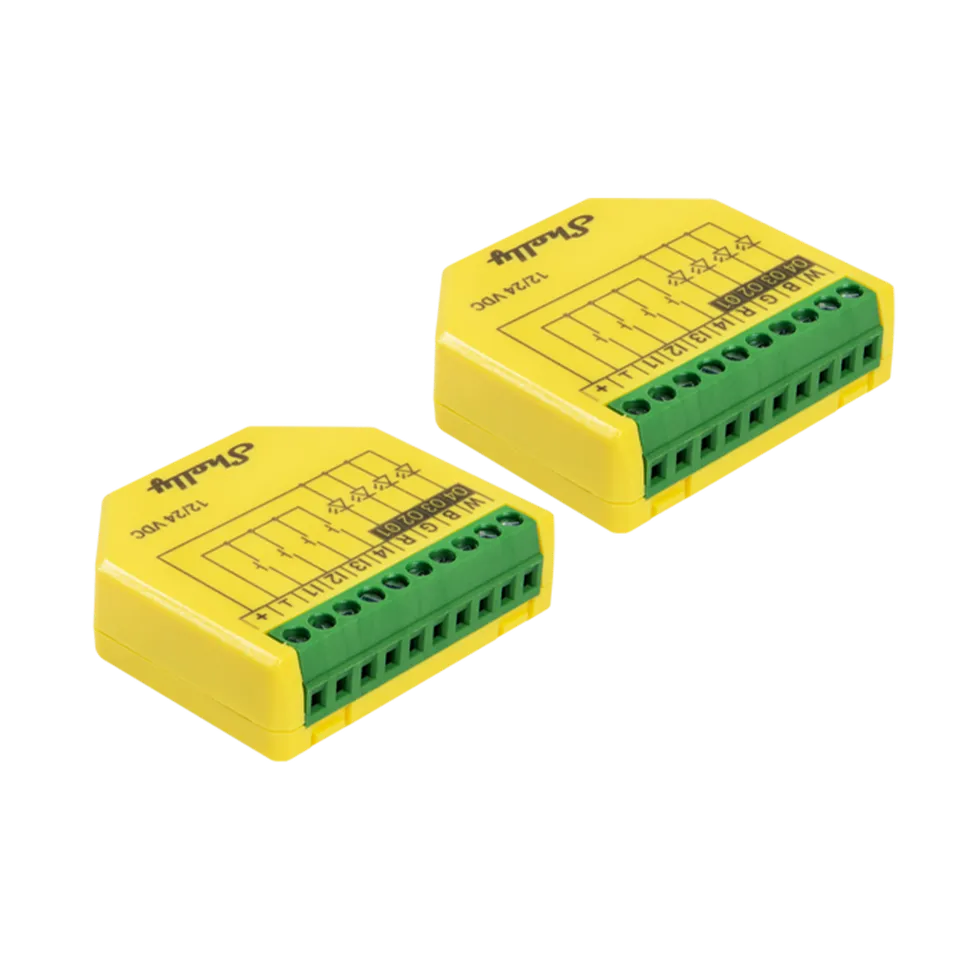 Shelly Plus RGBW PM contrôleur LED pack de 2 WiFi