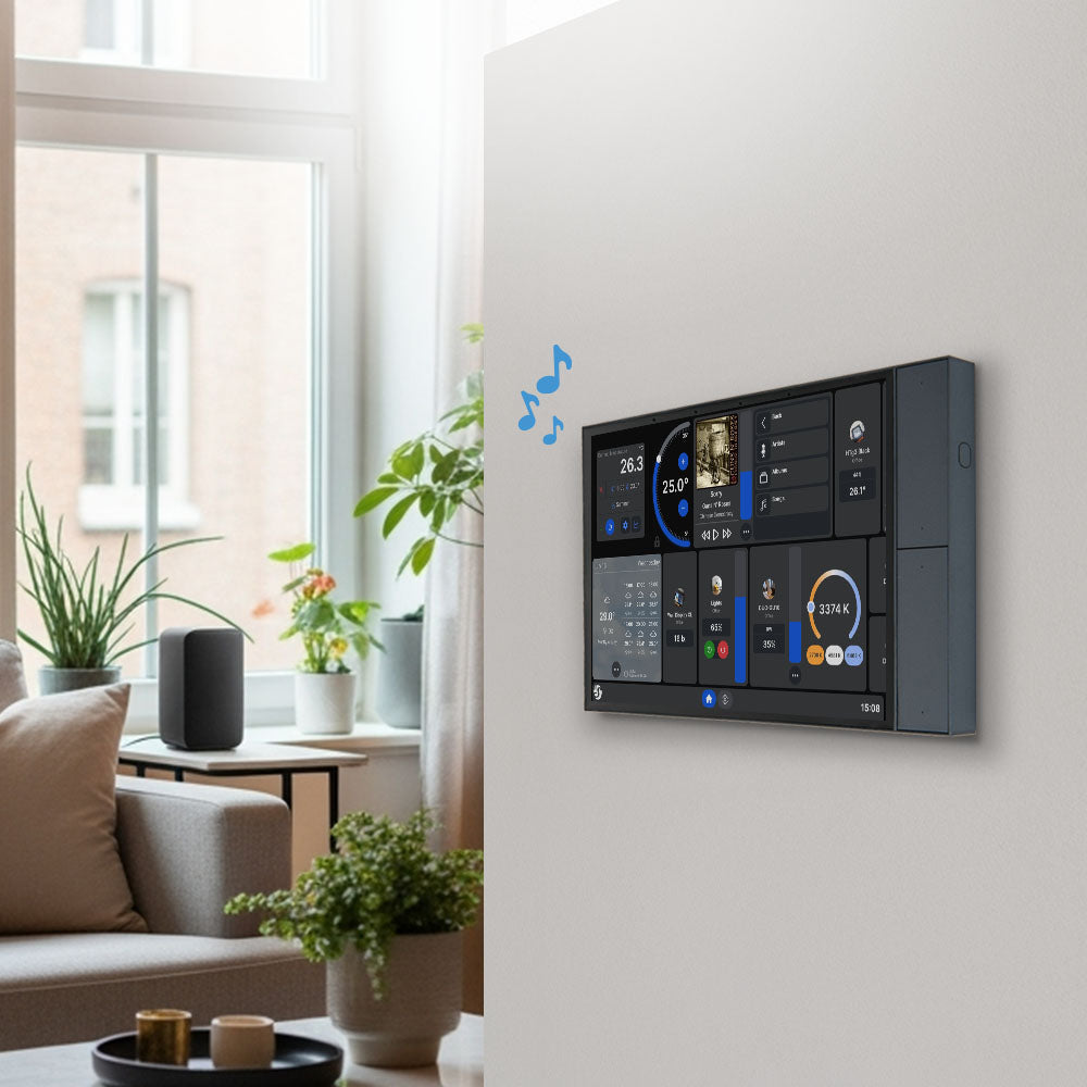 Shelly Wall Display XL panneau tactile gris Wi-Fi Bluetooth