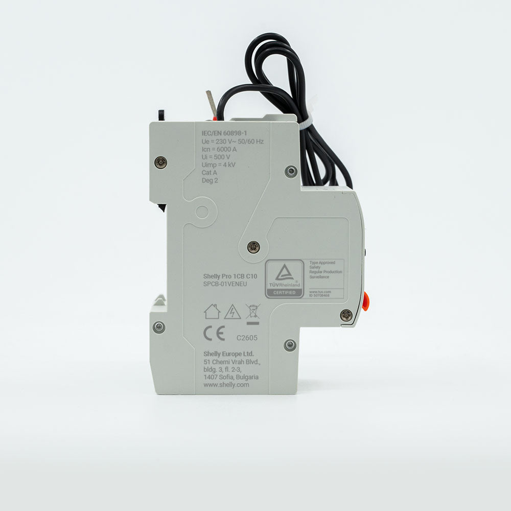 Shelly Pro 1CB C10 disjoncteur connecté 10A rail DIN