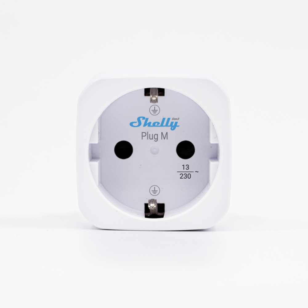 Shelly Plug M Gen3 prise connectée blanc lot de 2 suivi conso