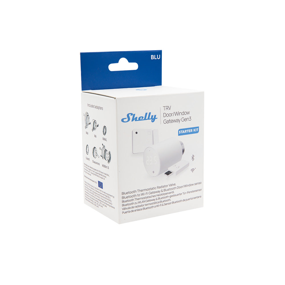 Shelly BLU TRV Starter Kit tête thermostatique Bluetooth