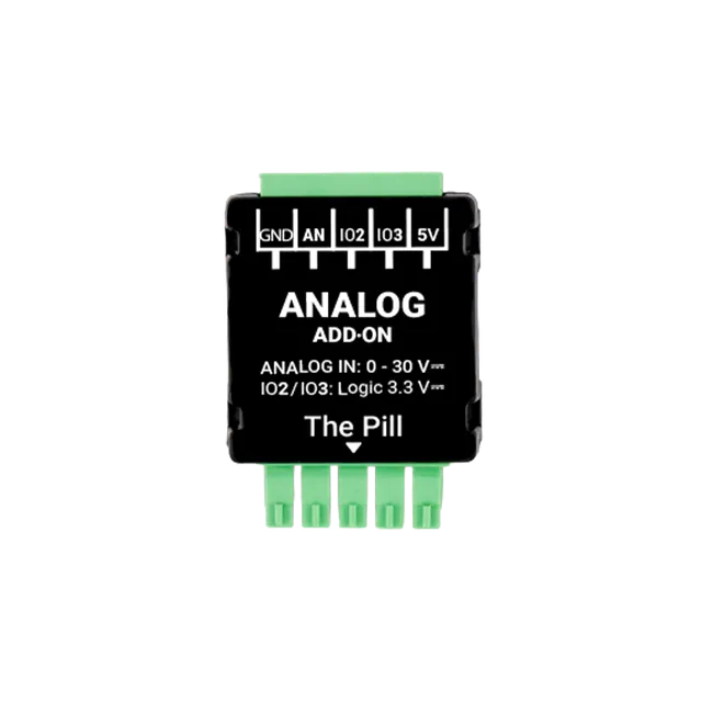Shelly Plus Analog 0-30V Add-on Pill capteur tension