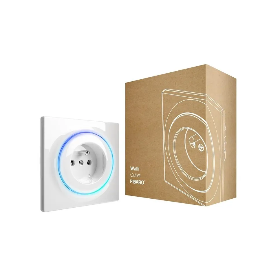 FIBARO Walli Outlet prise intelligente type E blanc