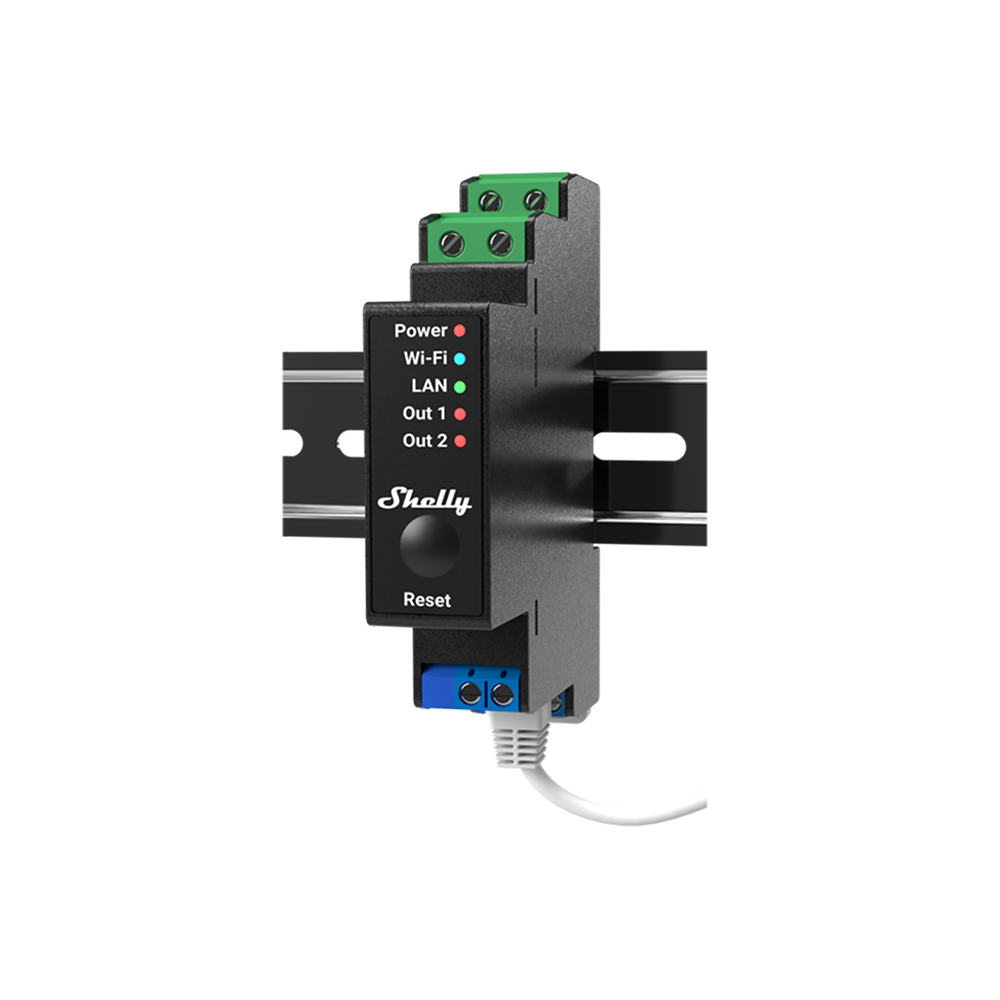 Shelly Pro devices Pro 2PM interrupteur DIN 2 canaux