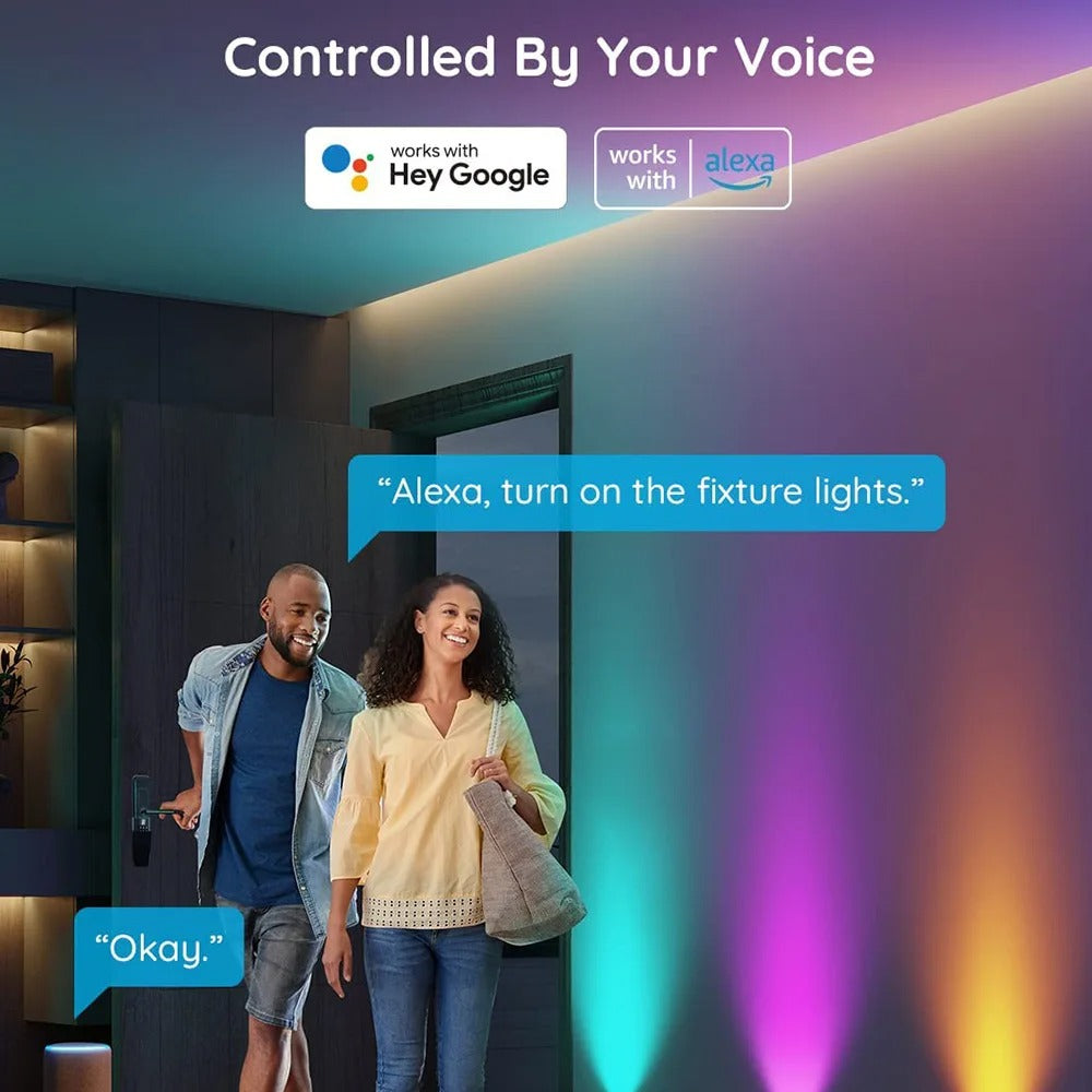 Mumubiz Tuya Smart Home applique murale RGBIC 4 lumières