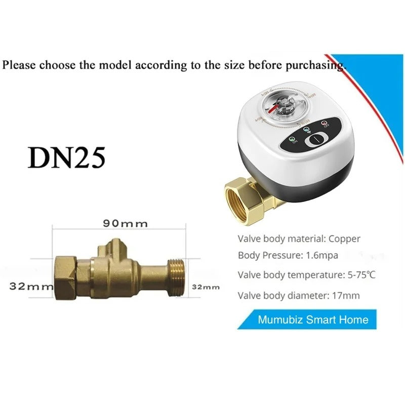 Mumubiz Zigbee Protocol vanne connectée DN15 commande vocale