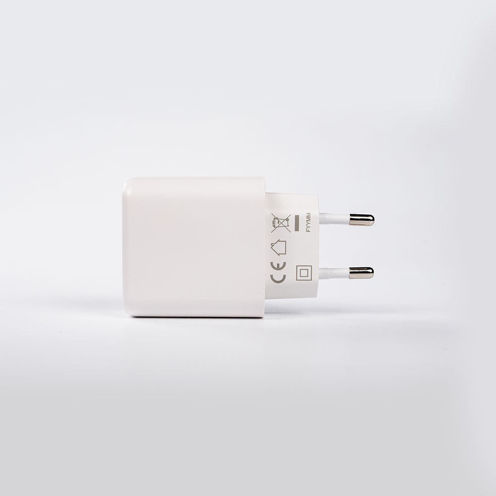 Shelly GaN Charger 65W chargeur rapide USB Blanc prise EU