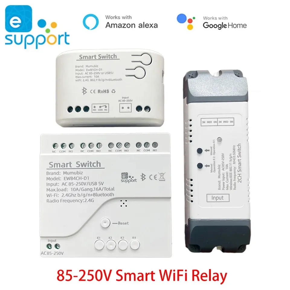 Mumubiz eWelink Smart Series relais WiFi 4 canaux 85-250V