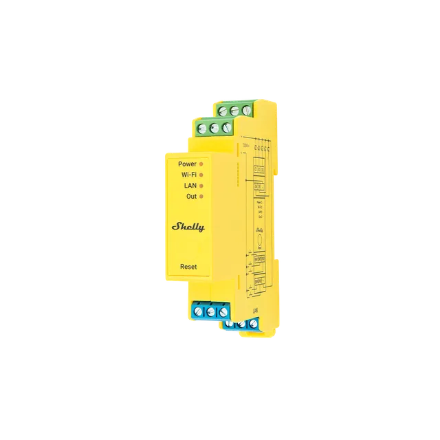 Shelly Pro RGBWW PM contrôleur LED RGBWW rail DIN