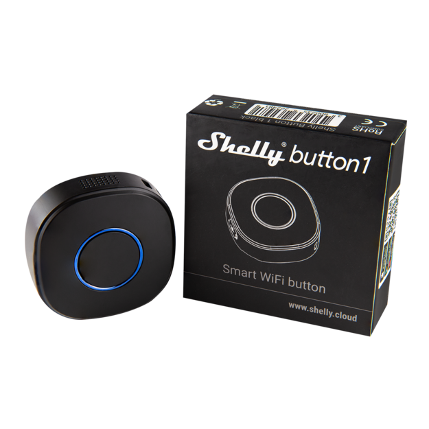 Shelly Button1 bouton WiFi noir