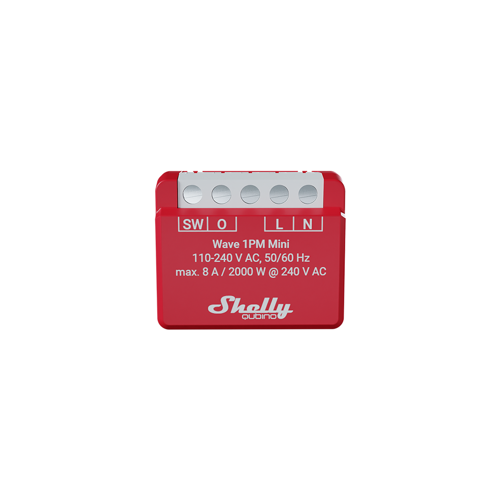 Shelly Wave 1PM Mini interrupteur Z-Wave 8A mesure puissance