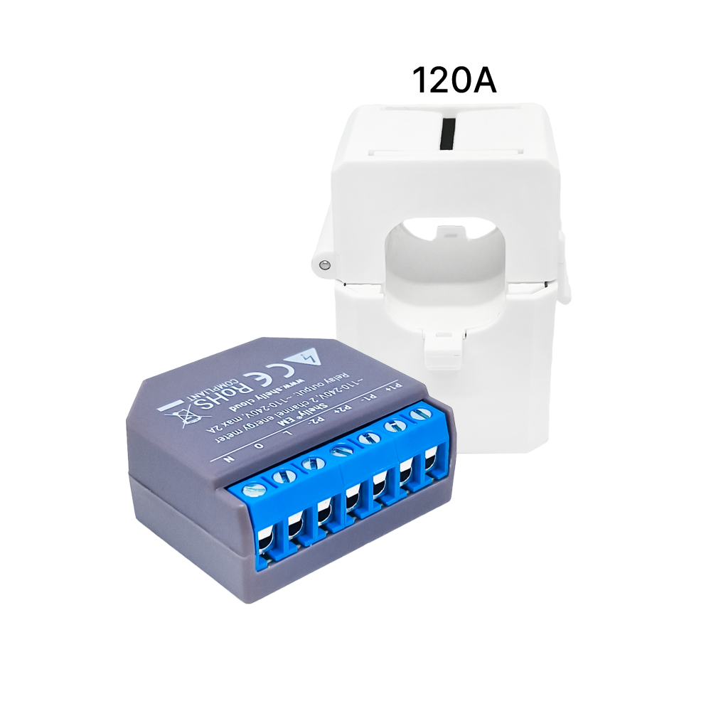 Shelly EM + pince 120A compteur énergie Wi-Fi