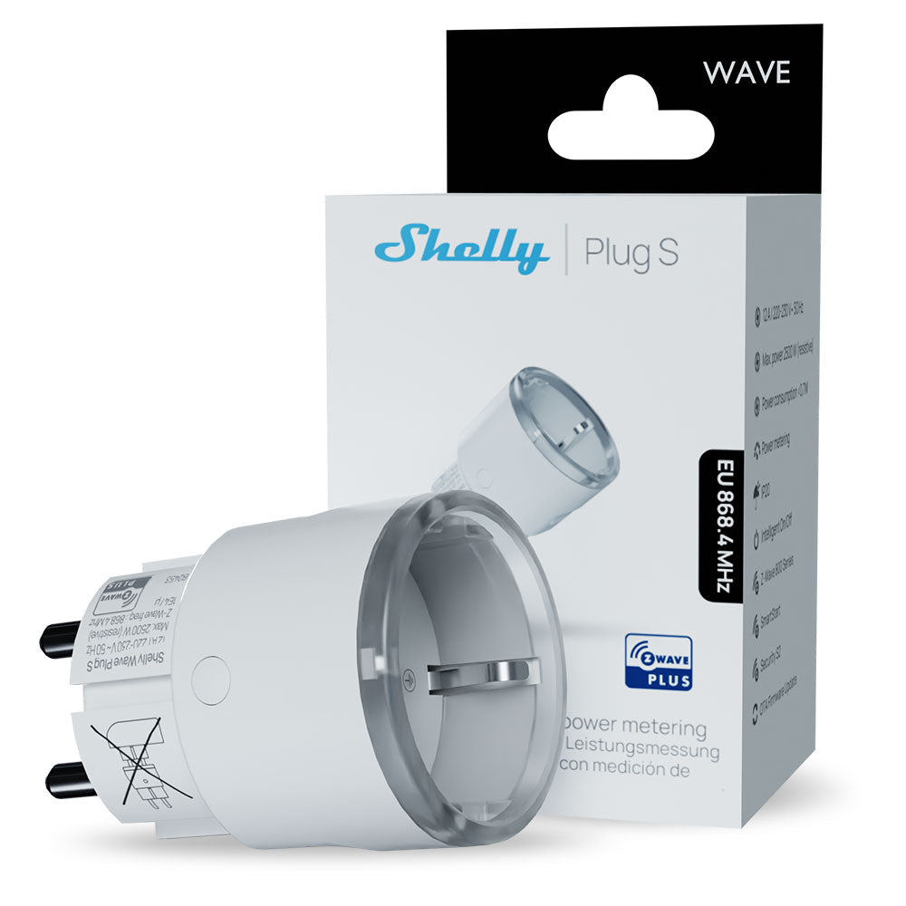 Shelly Wave Plug S prise connectée Z-Wave mesure énergie
