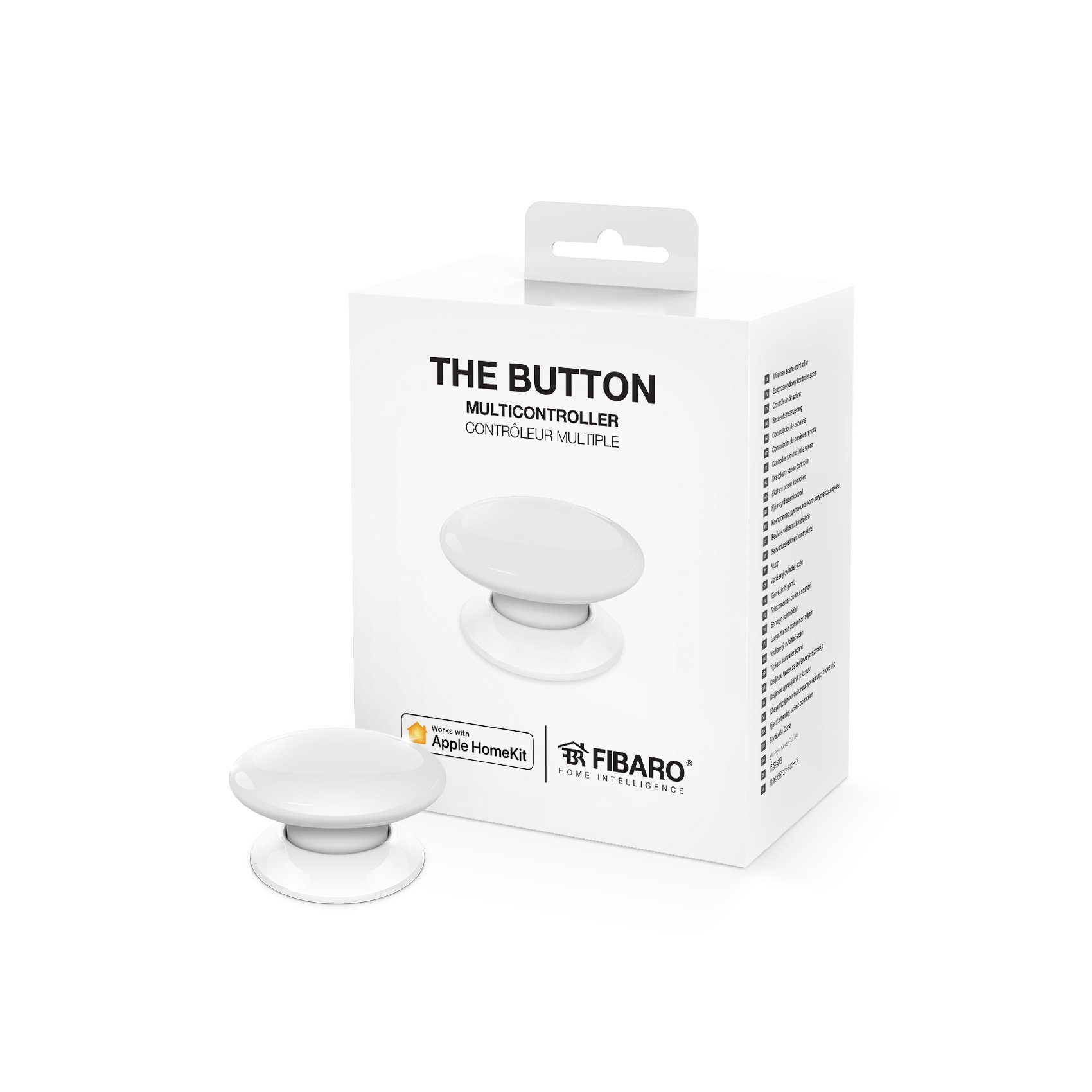 Fibaro The Button télécommande Rouge Apple HomeKit sans fil