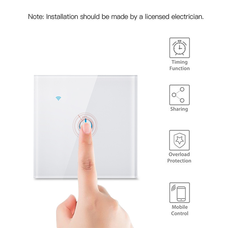 Avatto Smart Switch interrupteur WiFi tactile européen 600W