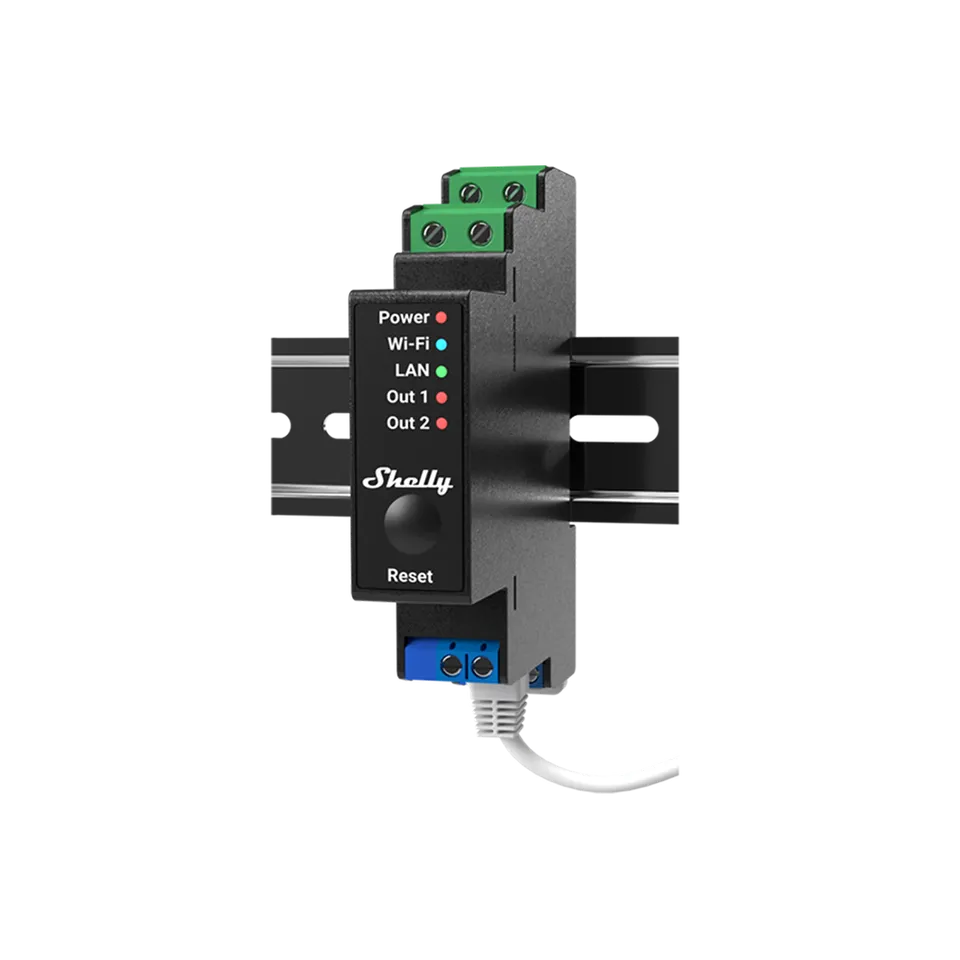 Shelly Pro devices Pro 2PM interrupteur DIN 2 canaux