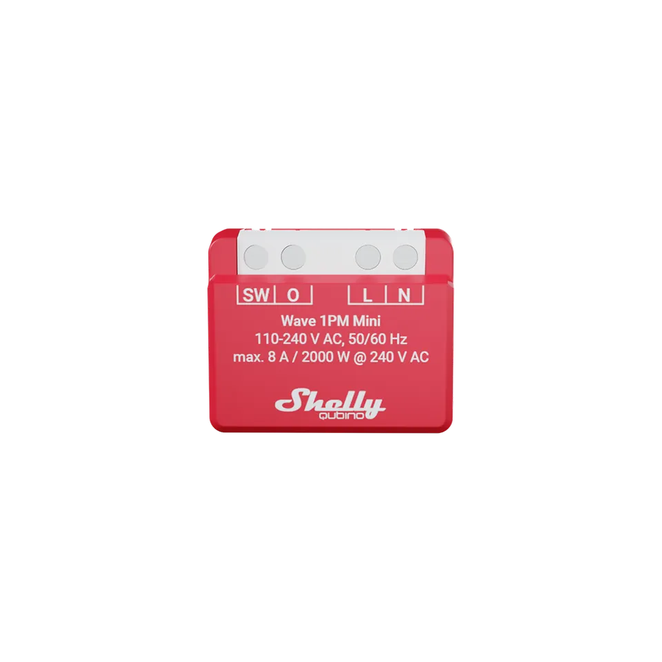 Shelly Wave 1PM Mini interrupteur Z-Wave 8A mesure énergie