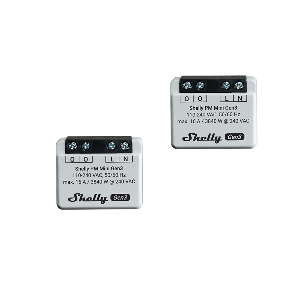 Shelly PM Mini Gen3 wattmètre Wi-Fi mesure seule