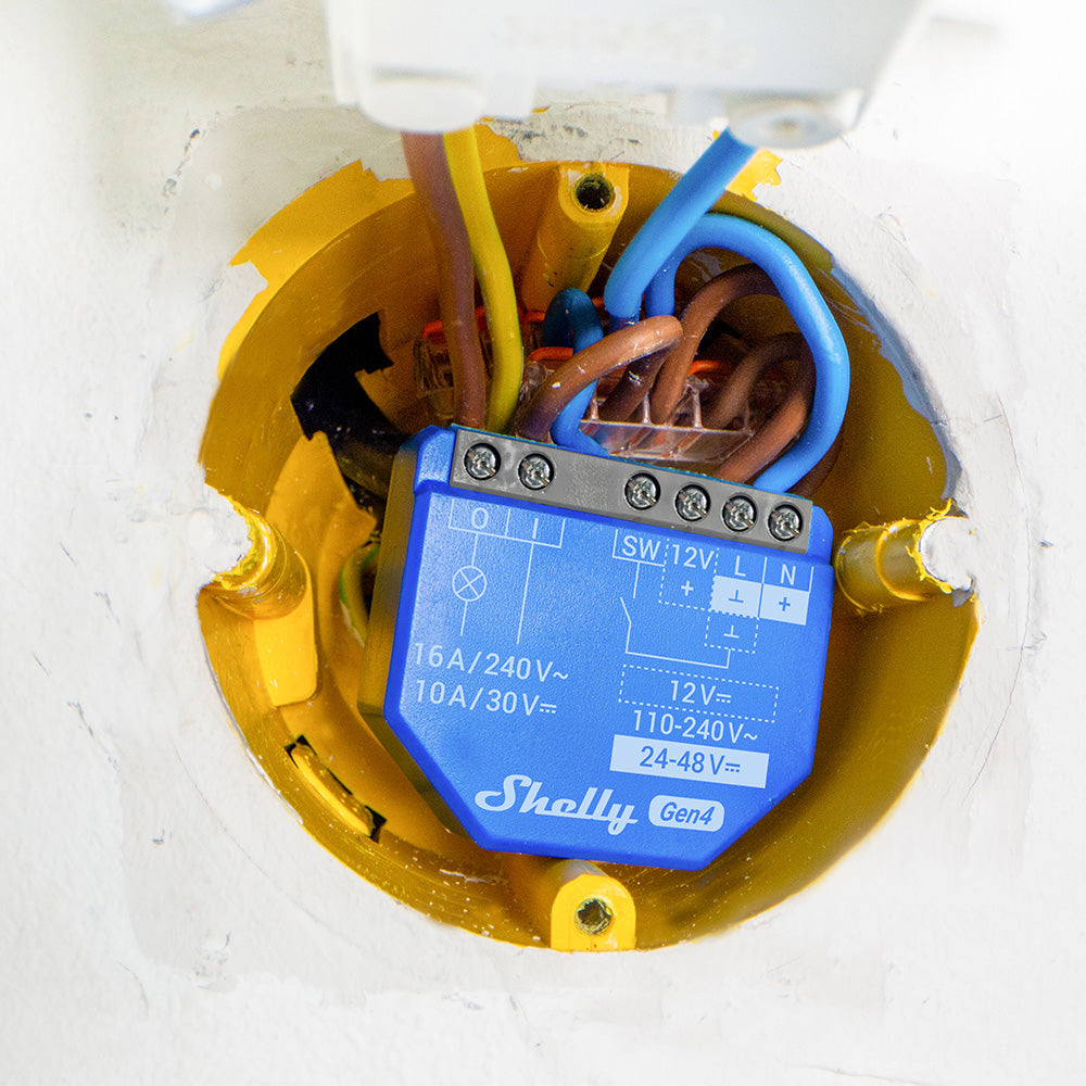 Shelly 1 Gen4 micromodule relais pack de 4 Matter Zigbee