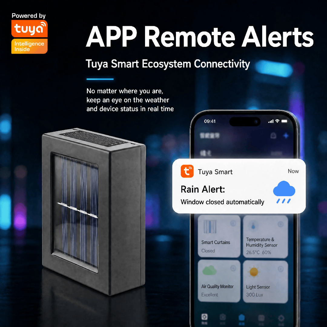 Mumubiz Zigbee Protocol capteur pluie solaire Zigbee extérieur