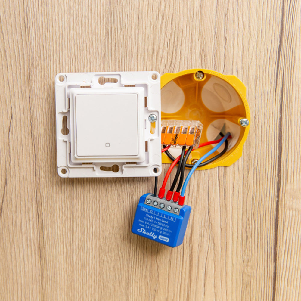 Shelly 1 Mini Gen4 micromodule relais lot de 2 Zigbee Matter