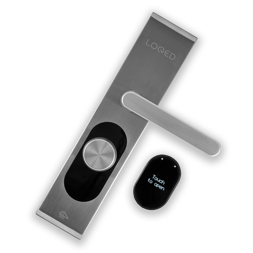 Loqed Touch serrure connectée argent code tactile