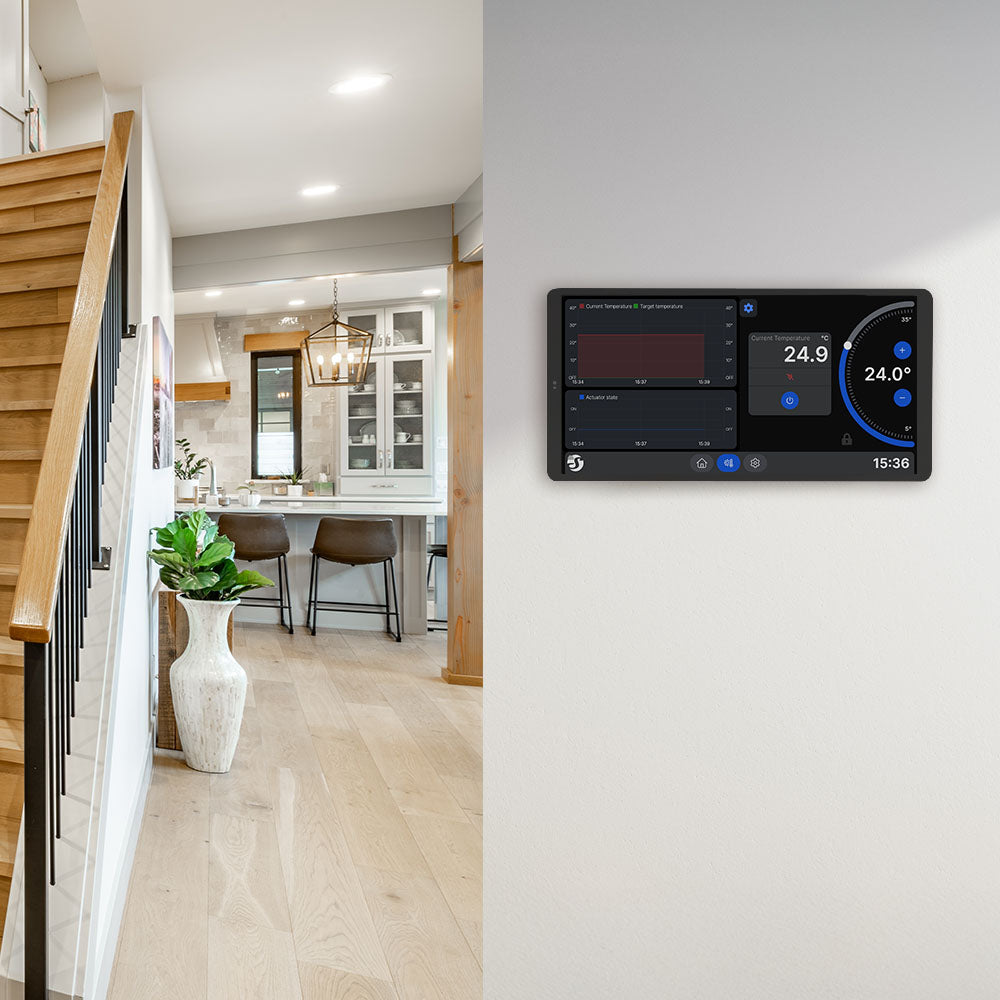 Shelly Wall Display X2i écran tactile argent 2 relais