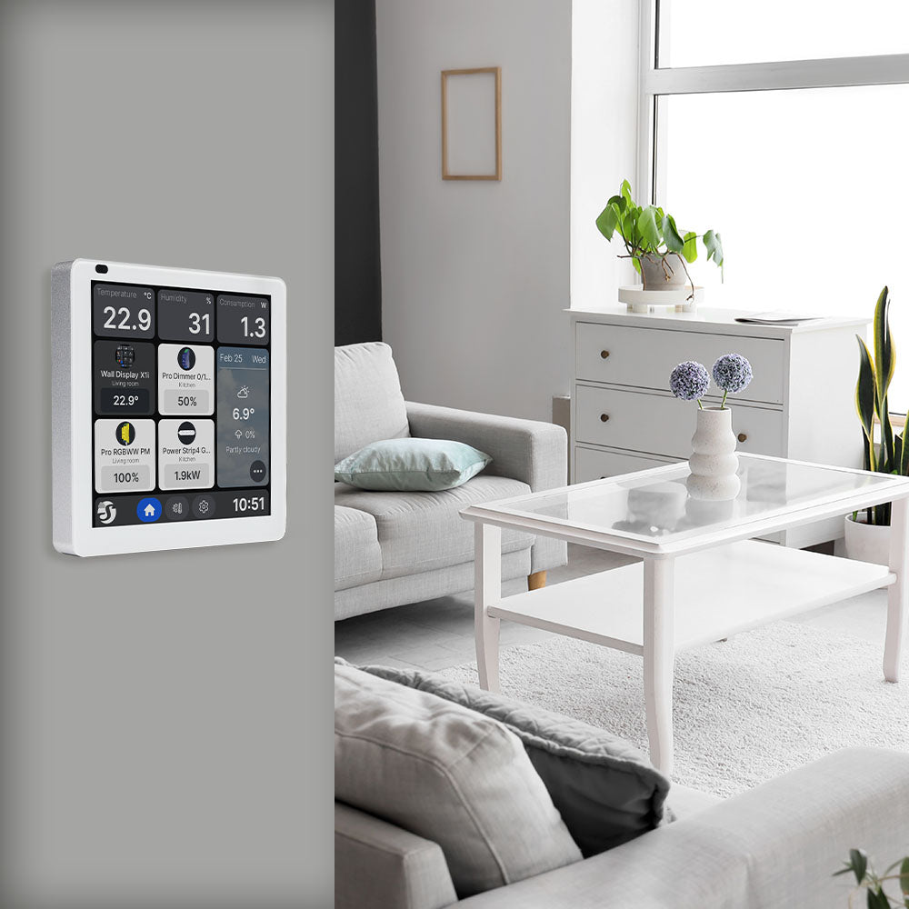 Shelly Wall Display X1i Écran Tactile Silver Domotique