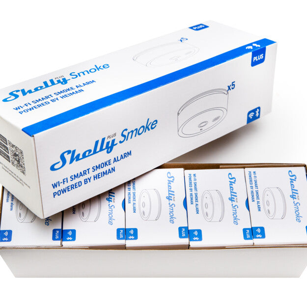 Shelly Plus Smoke Détecteur fumée WiFi Pack 5