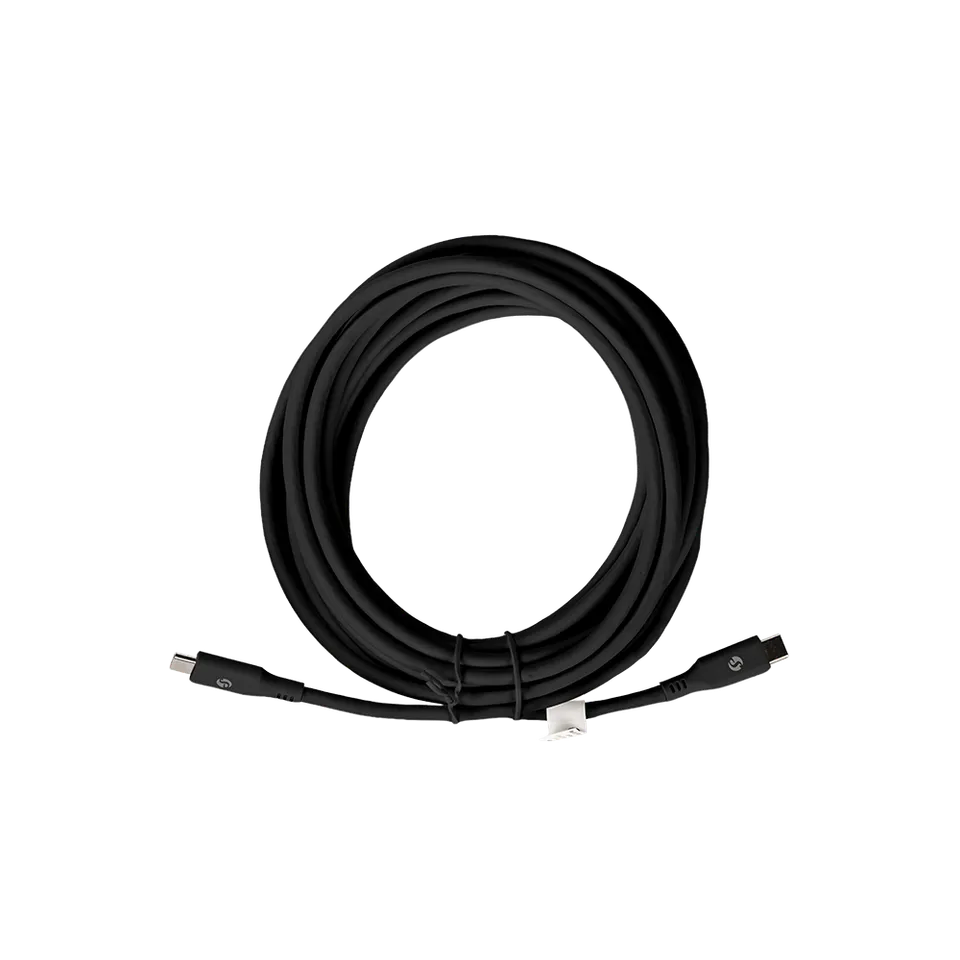 Câble USB-C vers USB-C 100W noir 5m Shelly