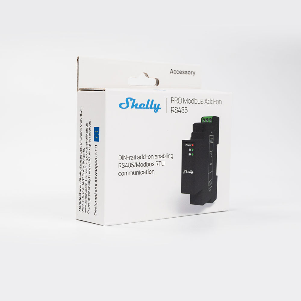 Shelly Pro Modbus Add-on RS485 module domotique RS485