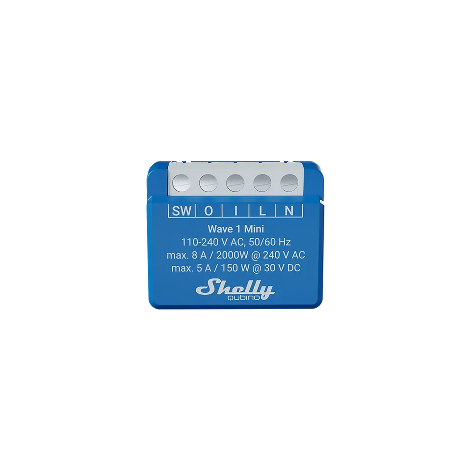 Shelly Wave 1 Mini interrupteur 8A contacts secs
