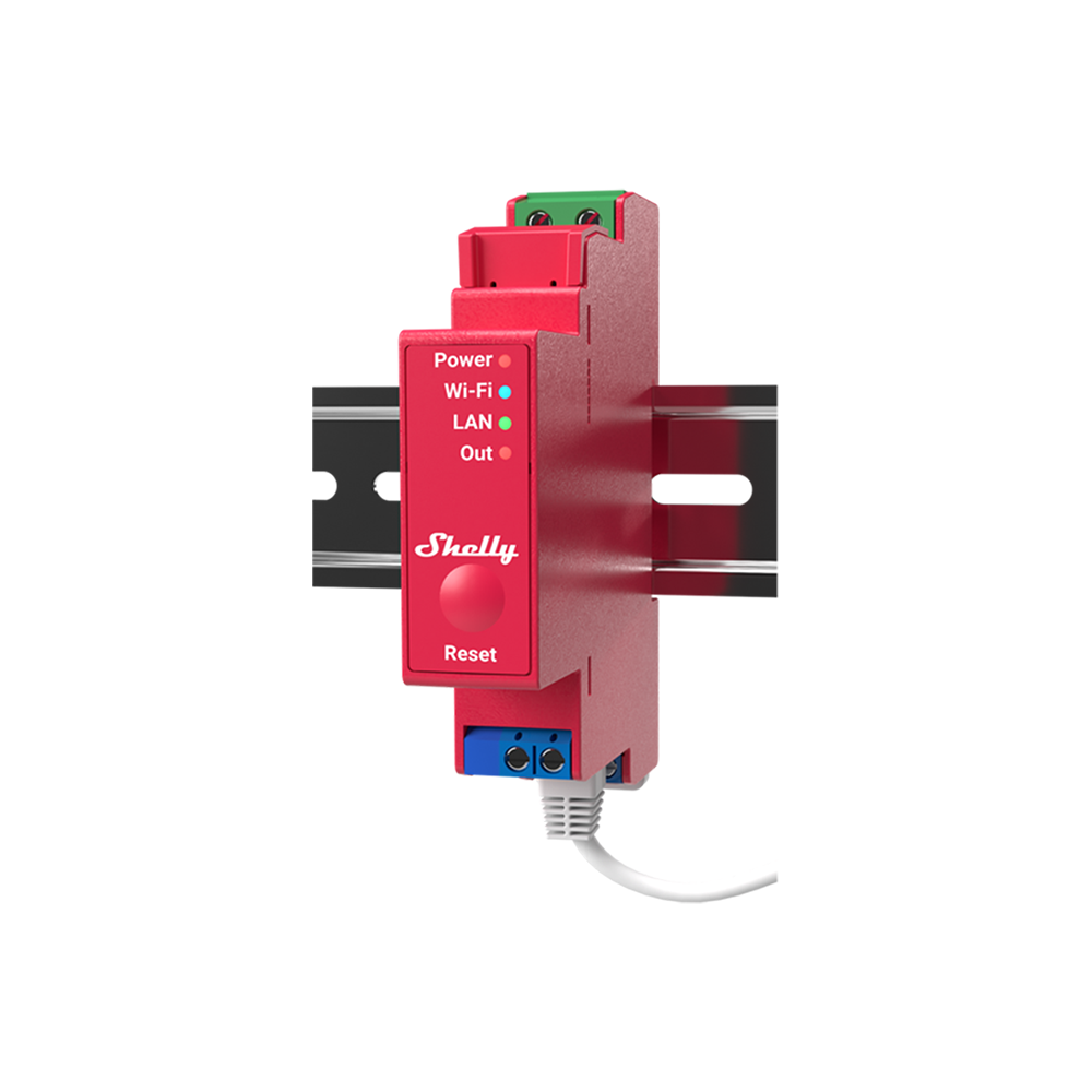 Shelly Pro 1PM interrupteur rail DIN 1 canal mesure puissance
