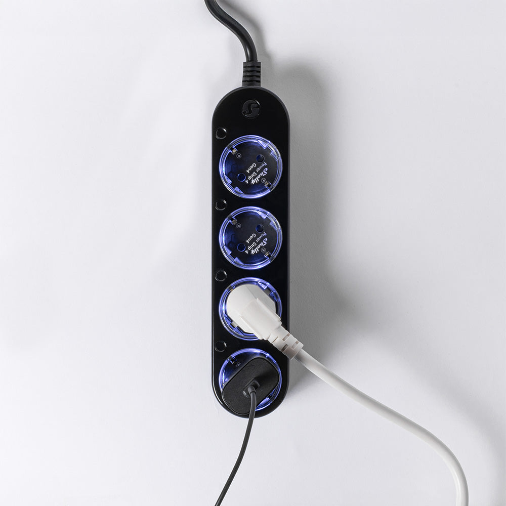Shelly Gen4 Power Strip 4 multiprise connectée noire Matter
