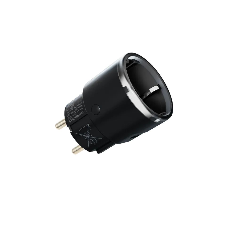 Shelly Wave Plug S prise connectée noire Z-Wave