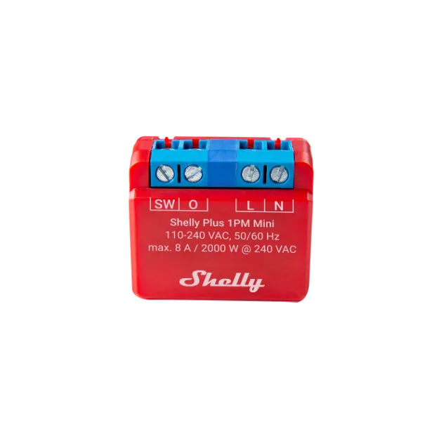 Shelly Plus 1PM Mini micromodule WiFi mesure puissance