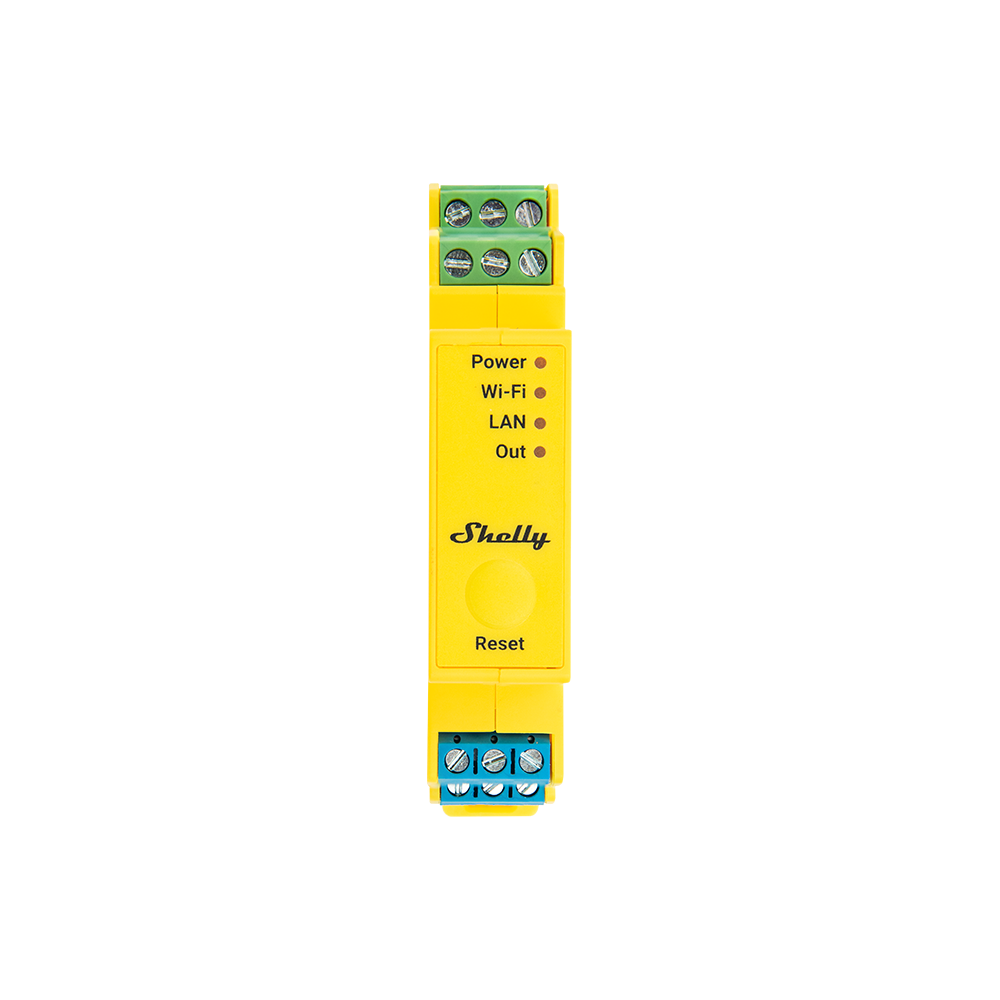 Shelly Pro RGBWW PM contrôleur LED RGBWW rail DIN
