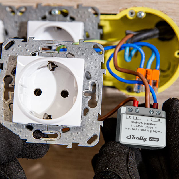 Shelly EM Mini Gen4 compteur énergie simple Wi-Fi