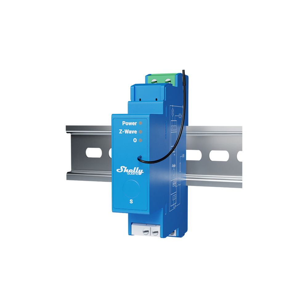 Shelly Wave Pro 1 interrupteur rail DIN Z-Wave 1 canal
