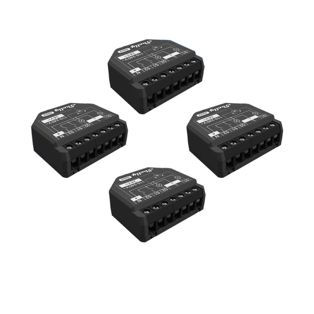 Shelly 2PM Gen3 micromodule WiFi 2 canaux volet roulant simple