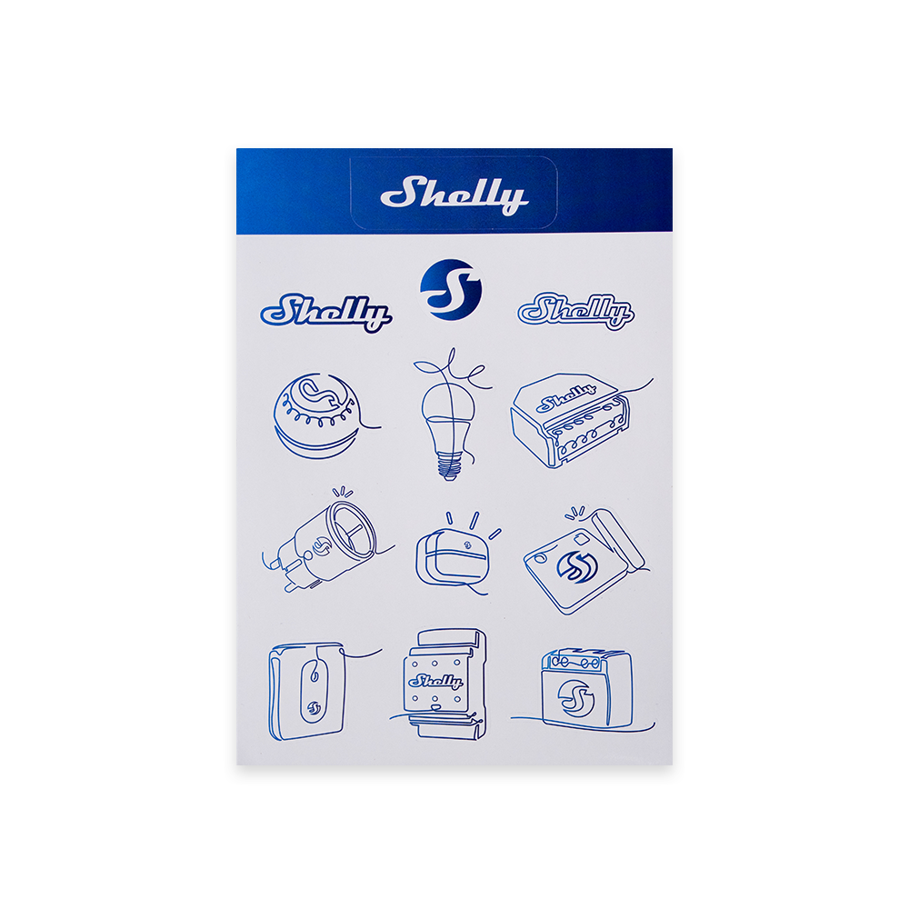 Shelly Gen1 stickers autocollants pack Shelly