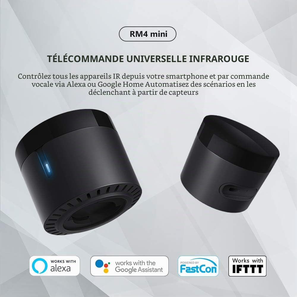 Broadlink RM4 Mini télécommande universelle IR WiFi Alexa