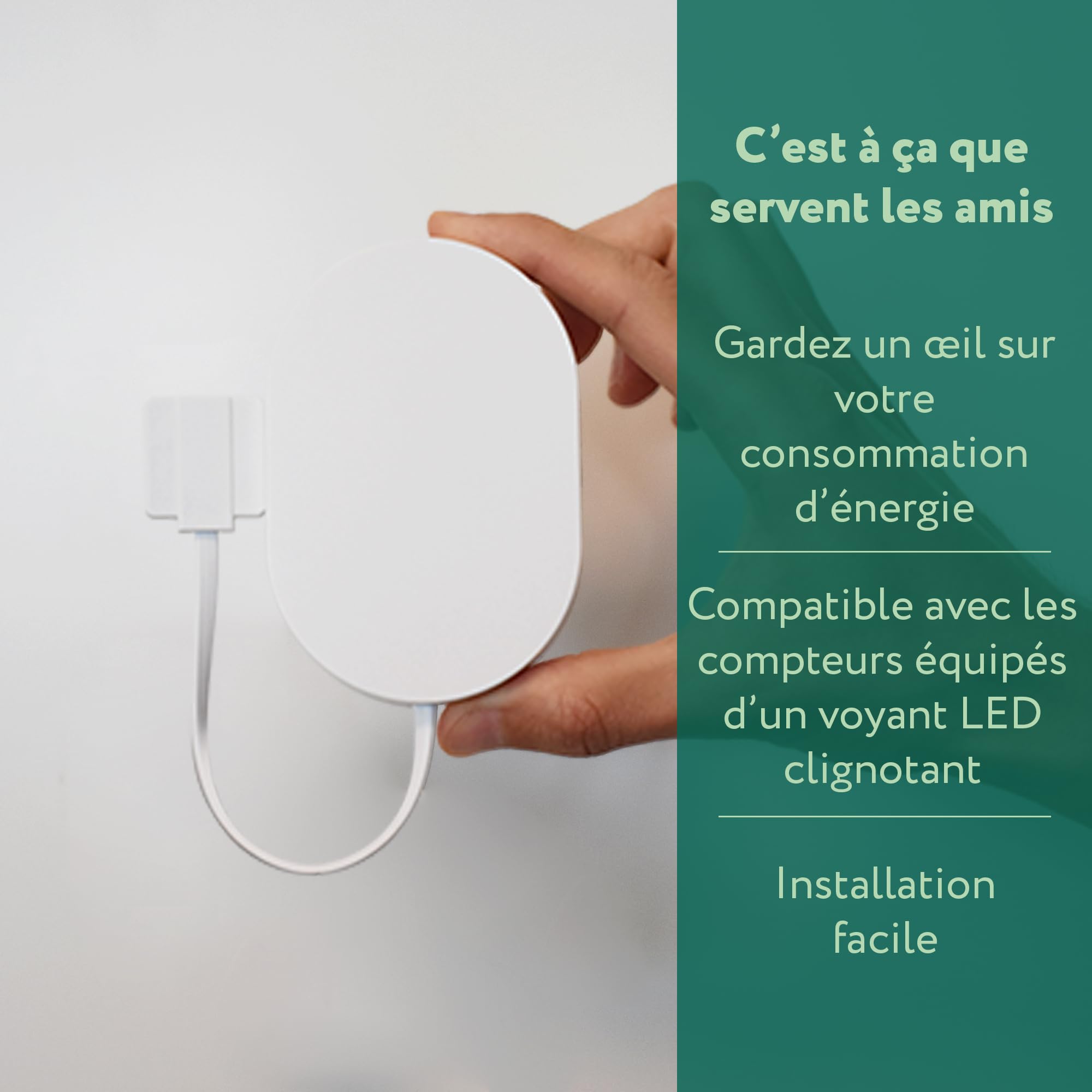 frient Interface Compteur Électrique 2 LED suivi Zigbee