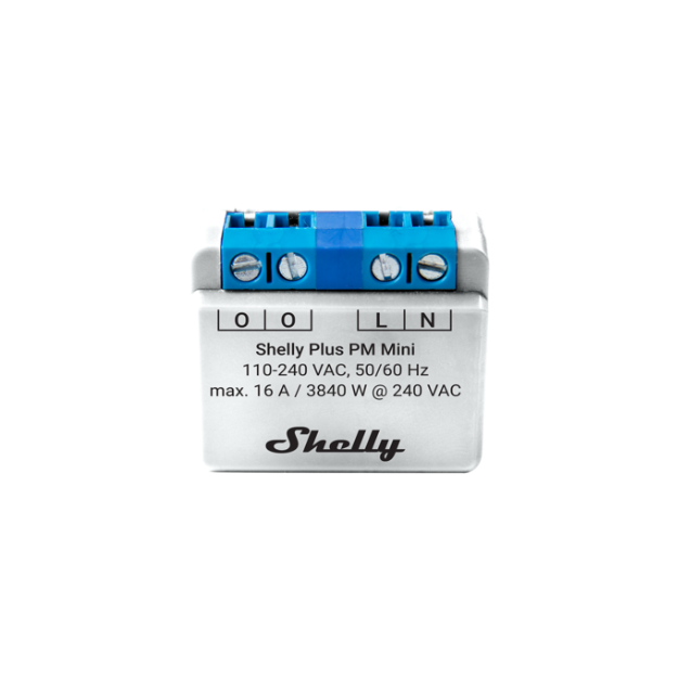 Shelly Plus PM Mini compteur énergie WiFi 16A 1 canal