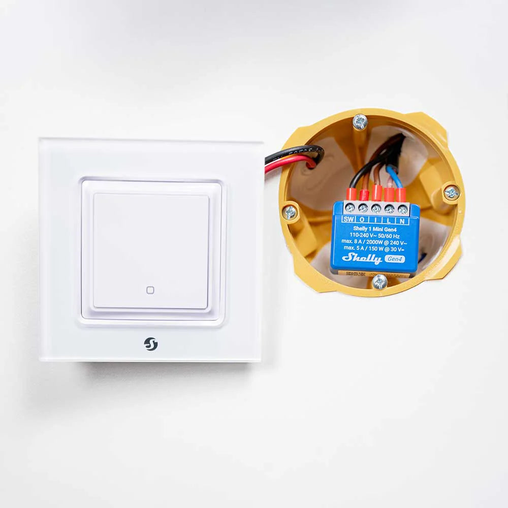 Shelly 1 Mini Gen4 Micromodule WiFi Matter + V-TAC